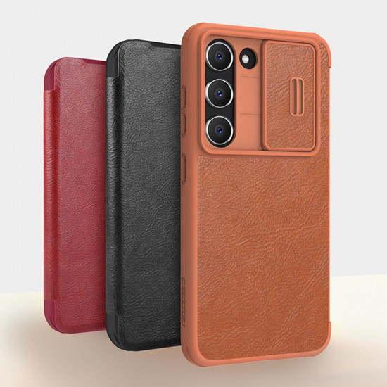Nillkin Samsung Galaxy S23 Plus Qin Leather Pro Case Θήκη Βιβλίο - Brown