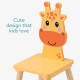 Navaris Σετ Παιδικού Καθίσματος - Design Giraffe - ‎Orange / Light Brown - 55340.02