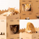 Navaris Παιχνίδι Γάτας Κάστρο από Χαρτόνι - Brown - 58836.01