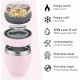 Milu SP Cereal Cup to Go Φορητό Δοχείο Φαγητού από Ανοξείδωτο Ατσάλι με Κουτάλι - 400ml - Pink - 2518