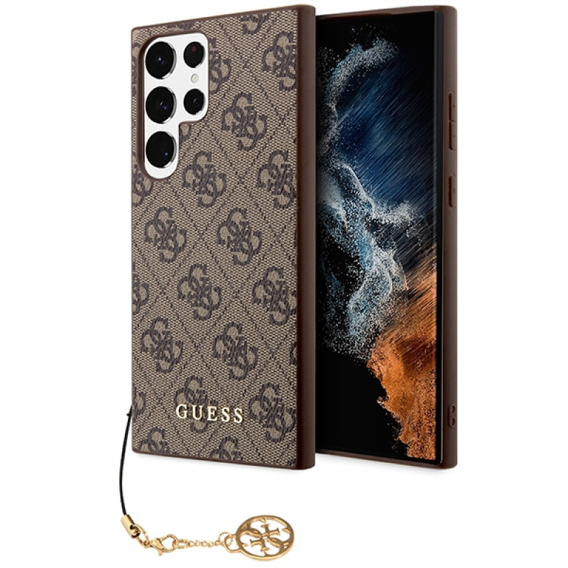 Guess Samsung Galaxy S23 Ultra - 4G Charms Collection Θήκη με Επένδυση Συνθετικού Δέρματος - Brown - GUHCS23LGF4GBR Guess Samsung Galaxy S23 Ultra - 4G Charms Collection Θήκη με Επένδυση Συνθετικού Δέρματος - Brown - GUHCS23LGF4GBR