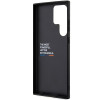 BMW Samsung Galaxy S23 Ultra Leather Stamp Tricolor Σκληρή Θήκη με Πλαίσιο Σιλικόνης - Black