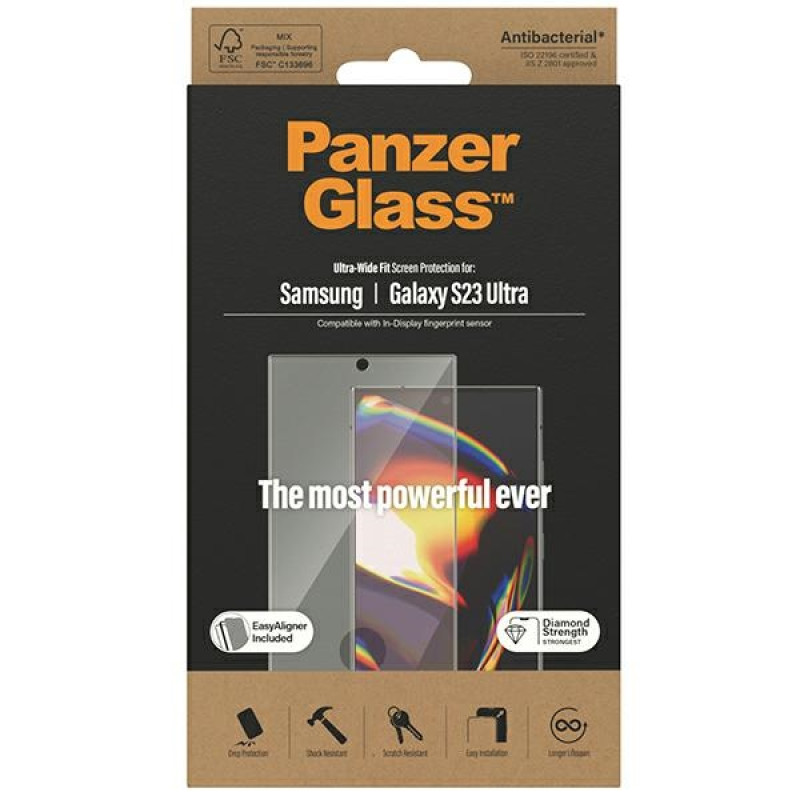 PanzerGlass Samsung Galaxy S23 Ultra - Easy Aligner Ultra-Wide Fit Full Screen Αντιχαρακτικό Γυαλί Οθόνης - Black PanzerGlass Samsung Galaxy S23 Ultra - Easy Aligner Ultra-Wide Fit Full Screen Αντιχαρακτικό Γυαλί Οθόνης - Black