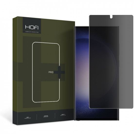 Hofi Samsung Galaxy S23 Ultra Anti-Spy Hydroflex Pro+ Hydrogel Film Προστατευτική Μεμβράνη Οθόνης - Privacy - Black