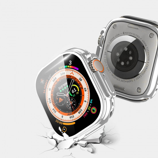Dux Ducis Θήκη Apple Watch Ultra / Ultra 2 - 49MM Samo Case Σιλικόνης - Silver