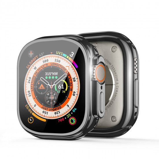Dux Ducis Θήκη Apple Watch Ultra / Ultra 2 - 49MM Samo Case Σιλικόνης - Black