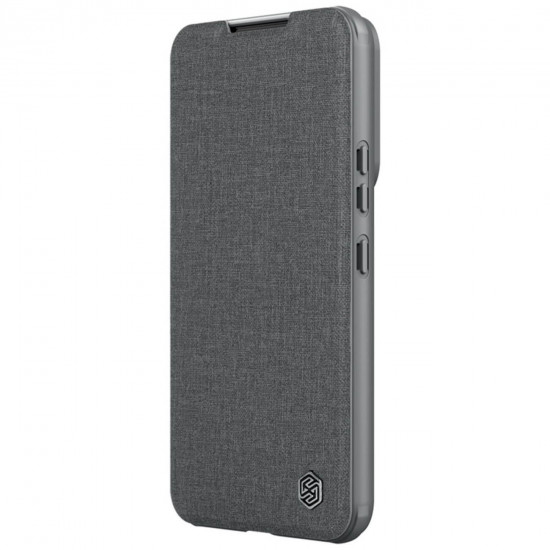 Nillkin Samsung Galaxy S23 Plus Qin Cloth Pro Θήκη Βιβλίο με Κάλυμμα για την Κάμερα - Grey
