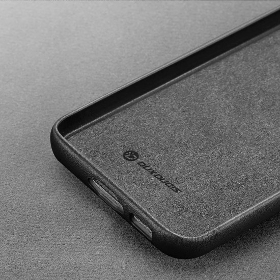 Dux Ducis Samsung Galaxy S23 Plus Grit Leather Case Θήκη με Επένδυση Συνθετικού Δέρματος και MagSafe - Black