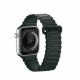 Dux Ducis Λουράκι Apple Watch 2 / 3 / 4 / 5 / 6 / 7 / 8 / 9 / SE - 38 / 40 / 41 mm Armor Silicone MagneticΜαγνητικό Σιλικόνης - Dark Green