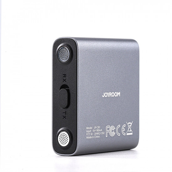 Joyroom JR-CB2 Bluetooth 5.3 AUX Transmitter για Αναπαραγωγή Μουσικής / Κλήσεις στο Αυτοκίνητο - Grey