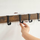 Vasagle Επιτοίχια Κρεμάστρα με 10 Αφαιρούμενους Γάντζους - 65 x 30 x 42 cm - Vintage Brown / Black - LCR101B01