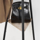 Vasagle Επιδαπέδια Μεταλλική Κρεμάστρα με 2 Ξύλινα Ράφια - 179 cm - Vintage Brown / Black - RCR16BX