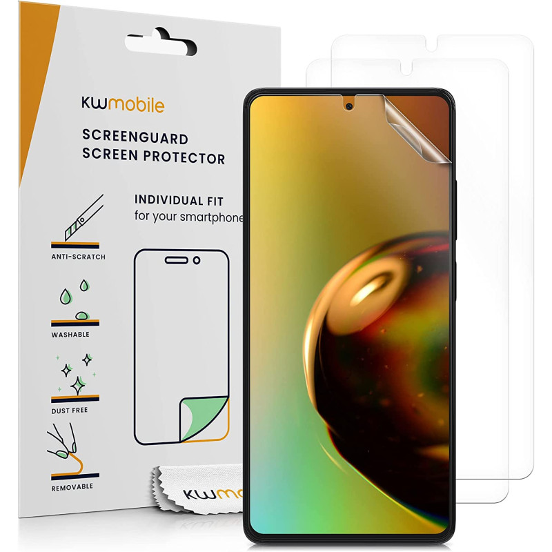 KW Xiaomi Redmi Note 12 Pro / Redmi Note 12 Pro Plus - Τρεις Μεμβράνες Προστασίας Οθόνης - Διάφανες - 60731.1