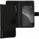 KW Xiaomi Redmi Note 12 4G Θήκη Πορτοφόλι Stand Canvas - Anthracite / Black - 61171.73