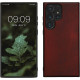 KW Samsung Galaxy S23 Ultra Θήκη από Φυσικό Ξύλο - Dark Red - 60296.20