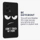 KW Xiaomi Redmi Note 12 Pro Plus Θήκη Σιλικόνης - Design Don't Touch My Phone - Black / White - 60709.01