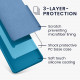 KW Samsung Galaxy S23 Plus Θήκη Σιλικόνης Rubberized TPU - Caribbean Blue - 60274.224