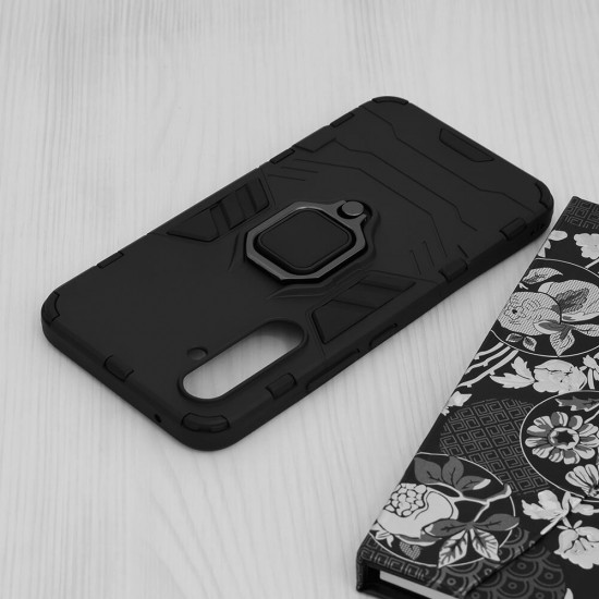 Techsuit Samsung Galaxy A54 5G Silicone Shield Σκληρή Θήκη με Δαχτυλίδι Συγκράτησης - Black