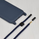 Techsuit Xiaomi Redmi Note 12 Pro+ Crossbody Lanyard Θήκη Σιλικόνης TPU με Λουράκι - Blue