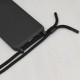 Techsuit Xiaomi Redmi Note 12 Pro+ Crossbody Lanyard Θήκη Σιλικόνης TPU με Λουράκι - Black