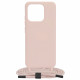 Techsuit Xiaomi Redmi 12C Crossbody Lanyard Θήκη Σιλικόνης TPU με Λουράκι - Pink