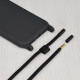 Techsuit Xiaomi Redmi Note 12 Pro / Poco X5 Pro 5G Crossbody Lanyard Θήκη Σιλικόνης TPU με Λουράκι - Black