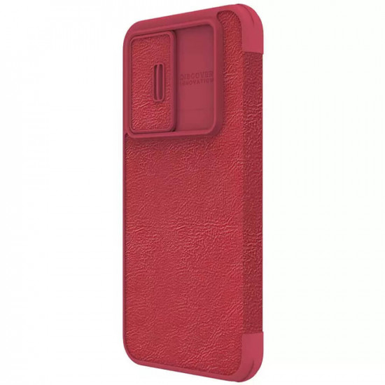Nillkin Samsung Galaxy A54 5G Qin Leather Pro Flip Book Case with Camera Protection Θήκη Βιβλίο με Κάλυμμα για την Κάμερα - Red
