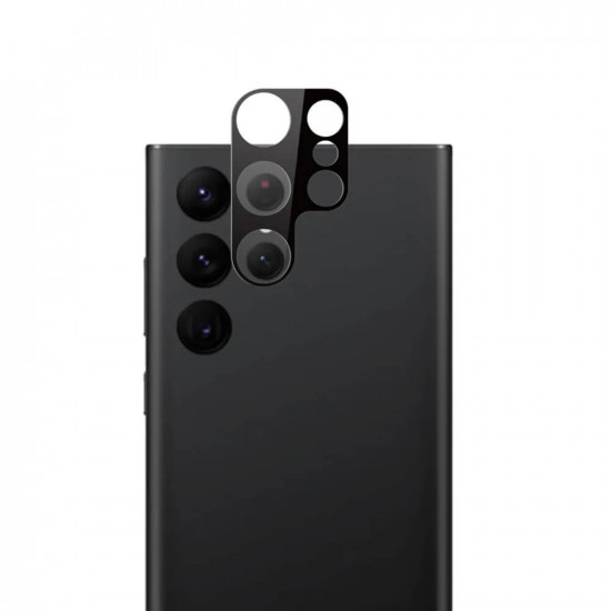 Lito Samsung Galaxy S23 Ultra - S+ Μεταλλικό Προστατευτικό για την Κάμερα με Αντιχαρακτικό Γυαλί - Black