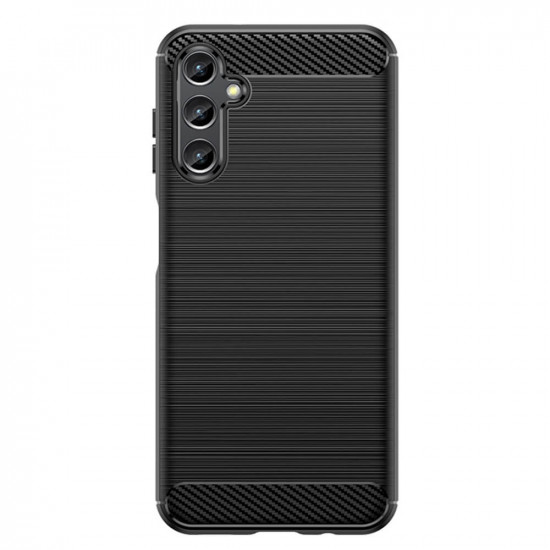 Techsuit Samsung Galaxy A14 5G Carbon Silicone Θήκη Σιλικόνης TPU - Black