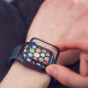 Wozinsky Προστασία Οθόνης Apple Watch 7 / 8 / 9 - 45 mm - Hybrid Glass Full Glue Screen Αντιχαρακτικό Γυαλί Οθόνης - Black