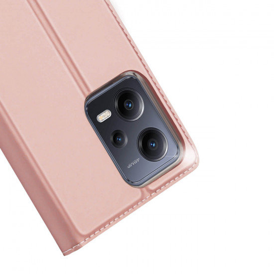 Dux Ducis Xiaomi Redmi Note 12 Pro / Poco X5 Pro 5G Flip Stand Case Θήκη Βιβλίο - Pink