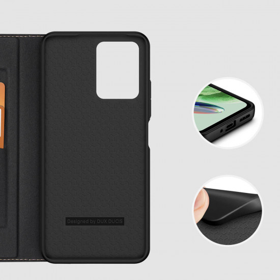 Dux Ducis Xiaomi Redmi Note 12 5G / Xiaomi Poco X5 5G Skin X2 Flip Stand Case Θήκη Βιβλίο - Black