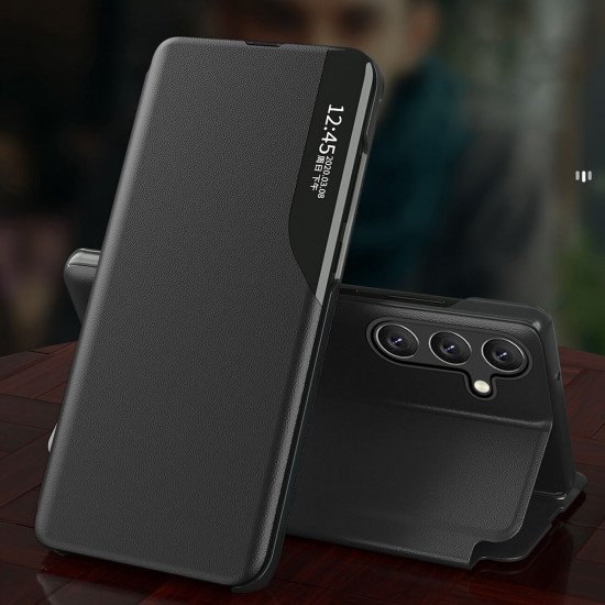 OEM Xiaomi Redmi Note 12 Pro+ Eco Leather View Θήκη Βιβλίο - Black