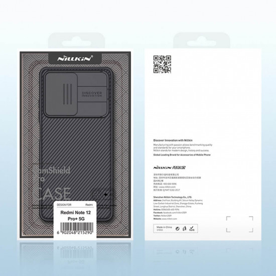 Nillkin Xiaomi Redmi Note 12 Pro+ CamShield Pro Σκληρή Θήκη με Κάλυμμα για την Κάμερα - Black