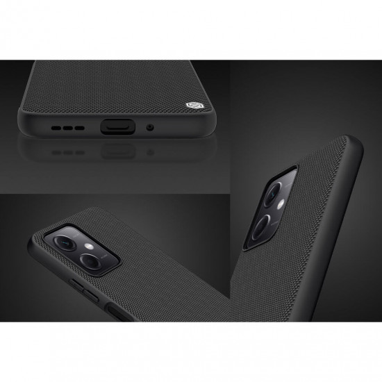 Nillkin Xiaomi Redmi Note 12 5G / Xiaomi Poco X5 5G Textured Case Σκληρή Θήκη με Πλαίσιο Σιλικόνης - Black