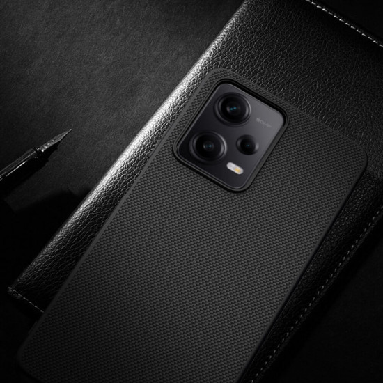 Nillkin Xiaomi Redmi Note 12 Pro / Xiaomi Poco X5 Pro 5G Textured Case Σκληρή Θήκη με Πλαίσιο Σιλικόνης - Black