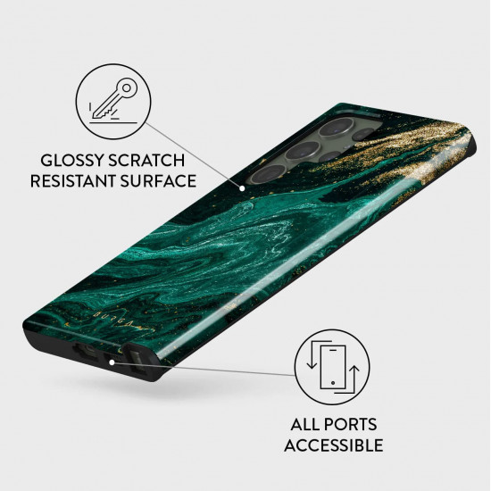 Burga Samsung Galaxy S23 Ultra Fashion Tough Θήκη Υψηλής Προστασίας - Emerald Pool