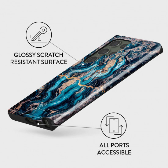 Burga Samsung Galaxy S23 Ultra Fashion Tough Σκληρή Θήκη - Mystic River