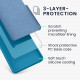 KW Samsung Galaxy S23 Ultra Θήκη Σιλικόνης Rubberized TPU - Caribbean Blue - 60275.224