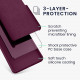 KW Xiaomi Redmi Note 12 Pro Θήκη Σιλικόνης Rubberized TPU - Bordeaux Violet - 60690.187