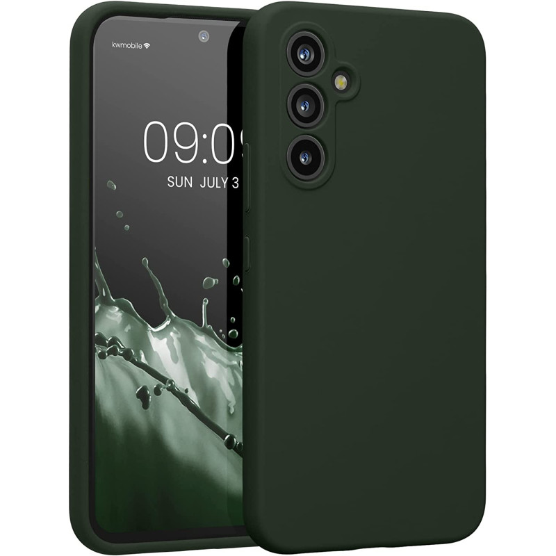 KW Samsung Galaxy A54 5G Θήκη Σιλικόνης Rubberized TPU - Dark Green Matte - 60795.118