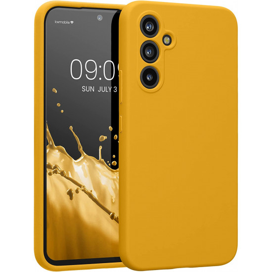KW Samsung Galaxy A54 5G Θήκη Σιλικόνης Rubberized TPU - Honey Yellow - 60795.143