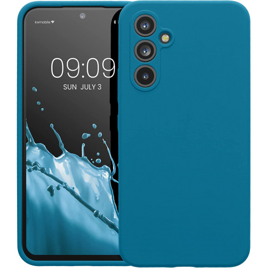 KW Samsung Galaxy A54 5G Θήκη Σιλικόνης Rubberized TPU - Blue Reef - 60795.228