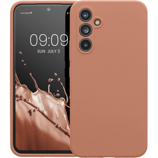 KW Samsung Galaxy A54 5G Θήκη Σιλικόνης Rubberized TPU - Orange Clay - 60795.237