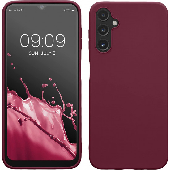 KW Samsung Galaxy A14 5G Θήκη Σιλικόνης TPU - Bordeaux Purple - 61462.187