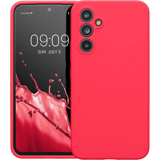 KW Samsung Galaxy A54 5G Θήκη Σιλικόνης Rubberized TPU - Neon Pink - 60795.77