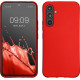 KW Samsung Galaxy A54 5G Θήκη Σιλικόνης TPU - Metallic Dark Red - 60797.36