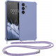 KW Samsung Galaxy A54 5G Θήκη Σιλικόνης TPU με Λουράκι - Lavender - 60805.108