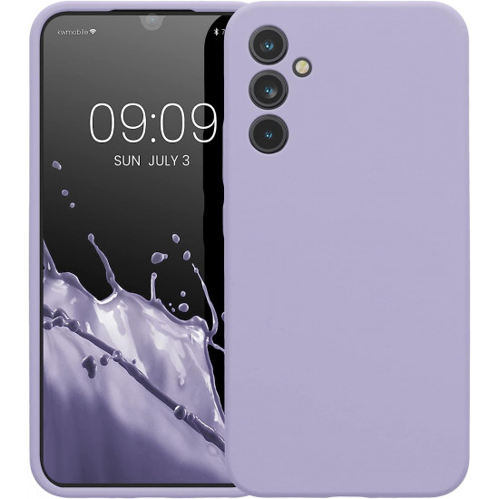 KW Samsung Galaxy A34 5G Θήκη Σιλικόνης Rubber TPU - Lavender - 60807.108