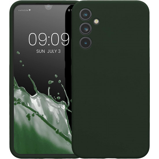 KW Samsung Galaxy A34 5G Θήκη Σιλικόνης Rubber TPU - Dark Green Matte - 60807.118